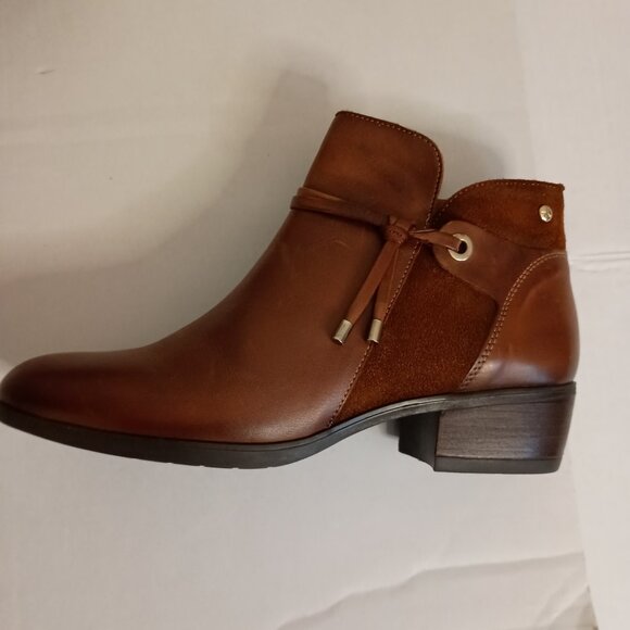 Pikolinos Daroca Tassel Ankle Boots Cuero Brown Women’s Size 38 (7.5 to 8) - Picture 9 of 15